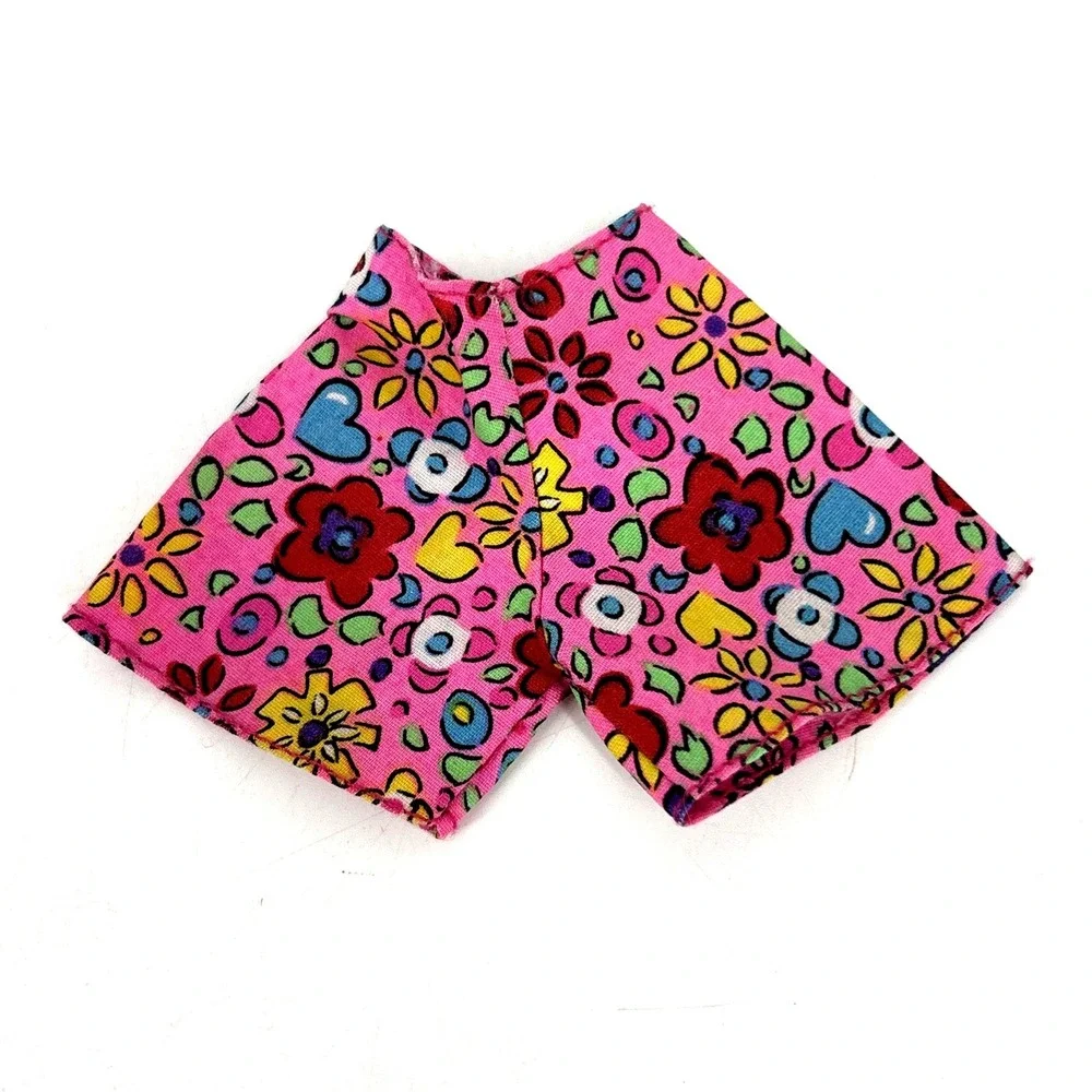 Vintage Barbie Midge Bright Colored Floral Shorts Only